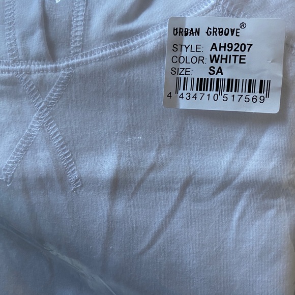 White Crop Sleeveless Hoodie - Picture 2 of 2
